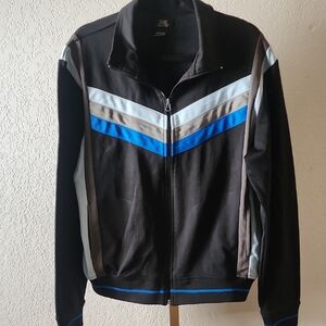 Womems Black and Blue Chevron Jacket